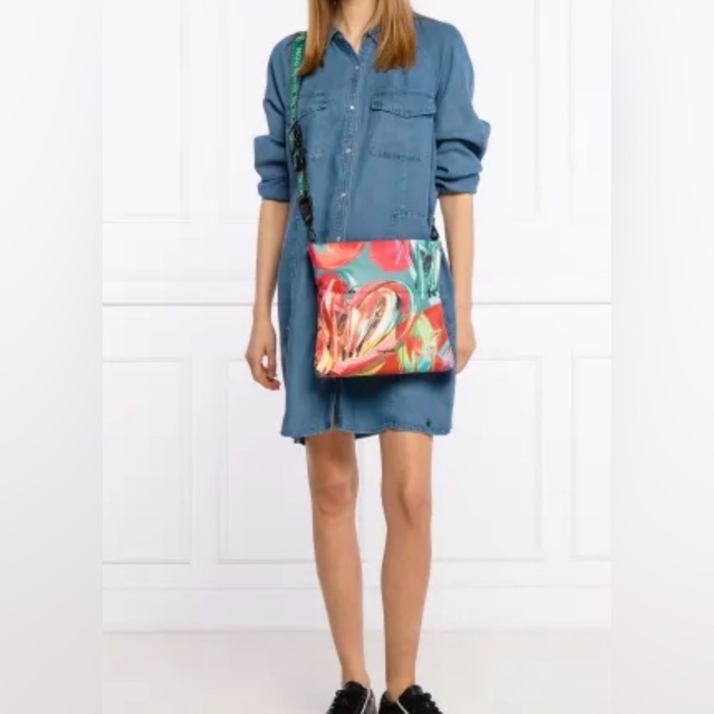 DESIGUAL Artsy Vibrant Multicolor Colorful Crossbody Bag Purse Handbag NWOT - Picture 3 of 16